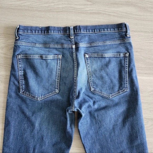 Everlane Men's Medium Wash Blue Denim Straight  Stretch Pants- Size 36 X 29 - Picture 4 of 9